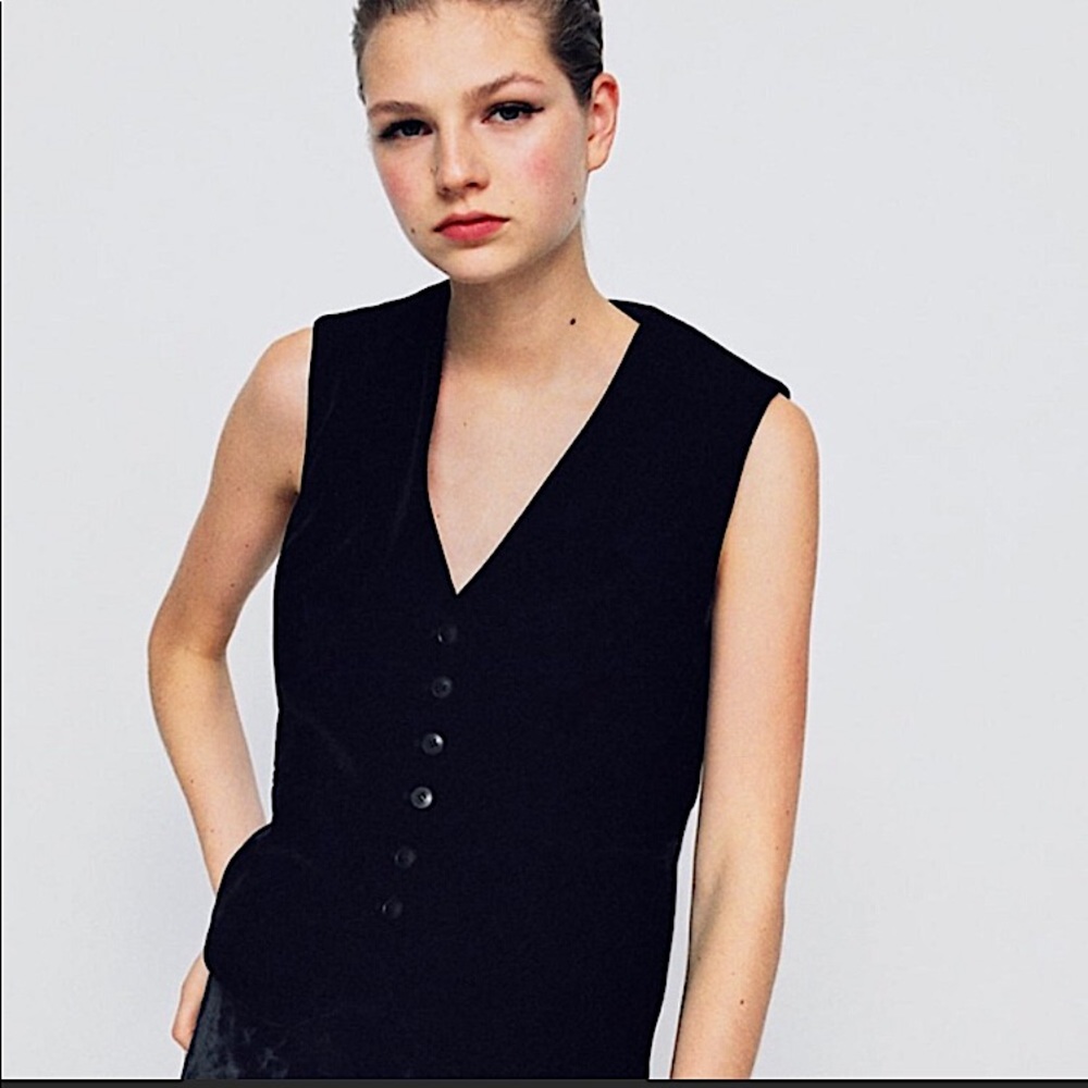 Zara velvet adjustable vest